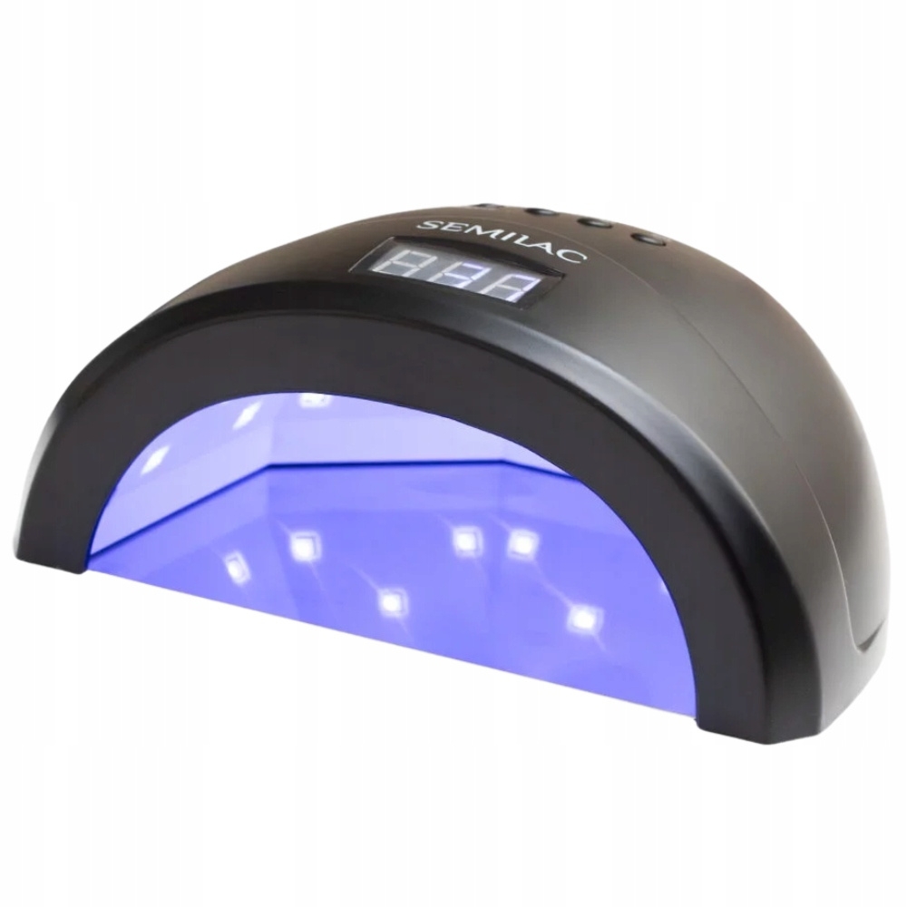 Semilac Lampa Do Paznokci UV LED 24W/48 30 Diod Odczepiane Dno All Black