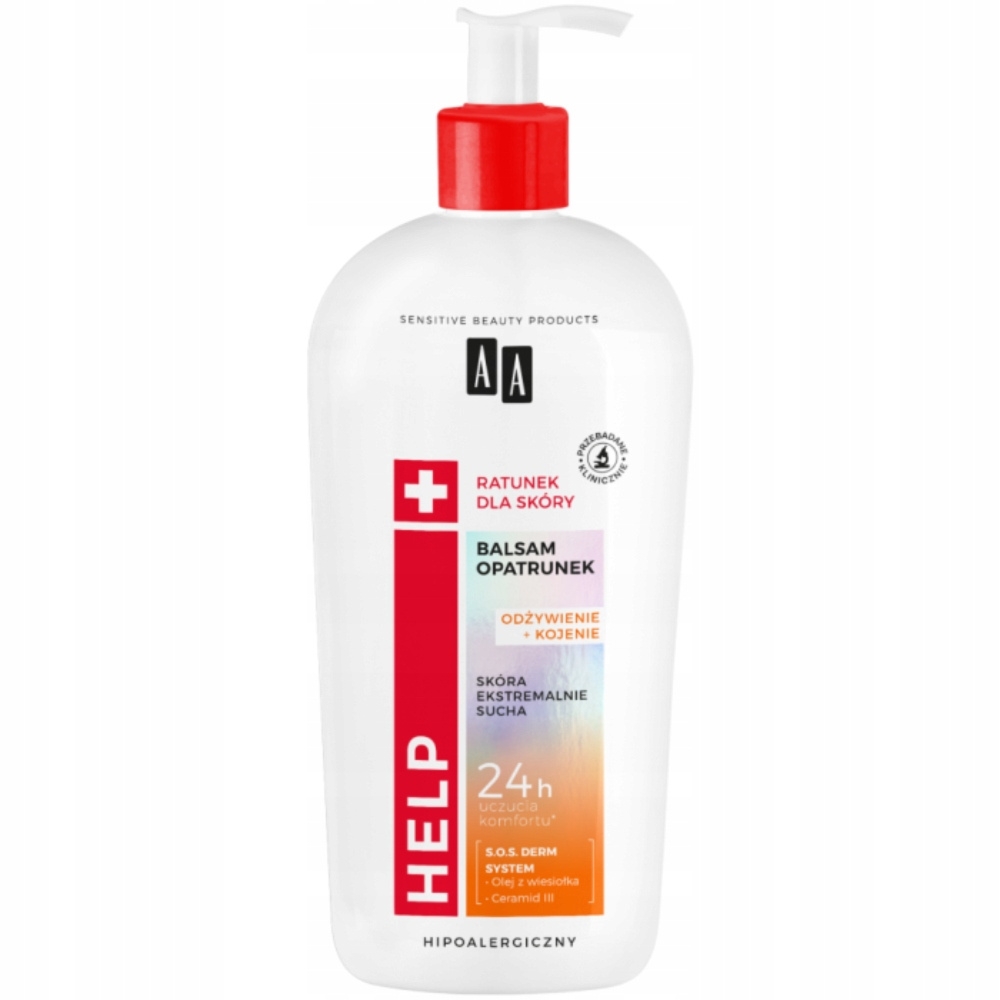 AA Help Opatrunek Balsam Do Ciała Skóry Bardzo Suchej z Witaminą E 400ml