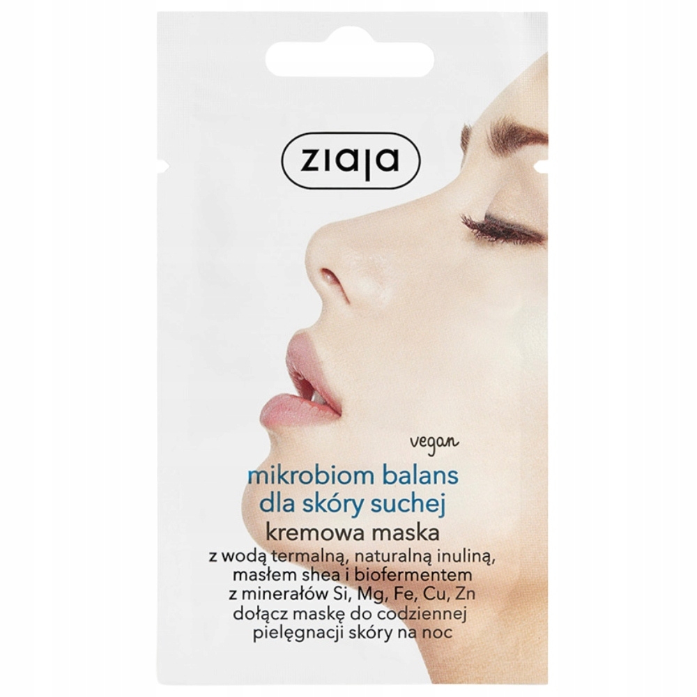 Ziaja Mikrobiom Balans Maska Do Twarzy z Wodą Termalną Cera Sucha 7ml