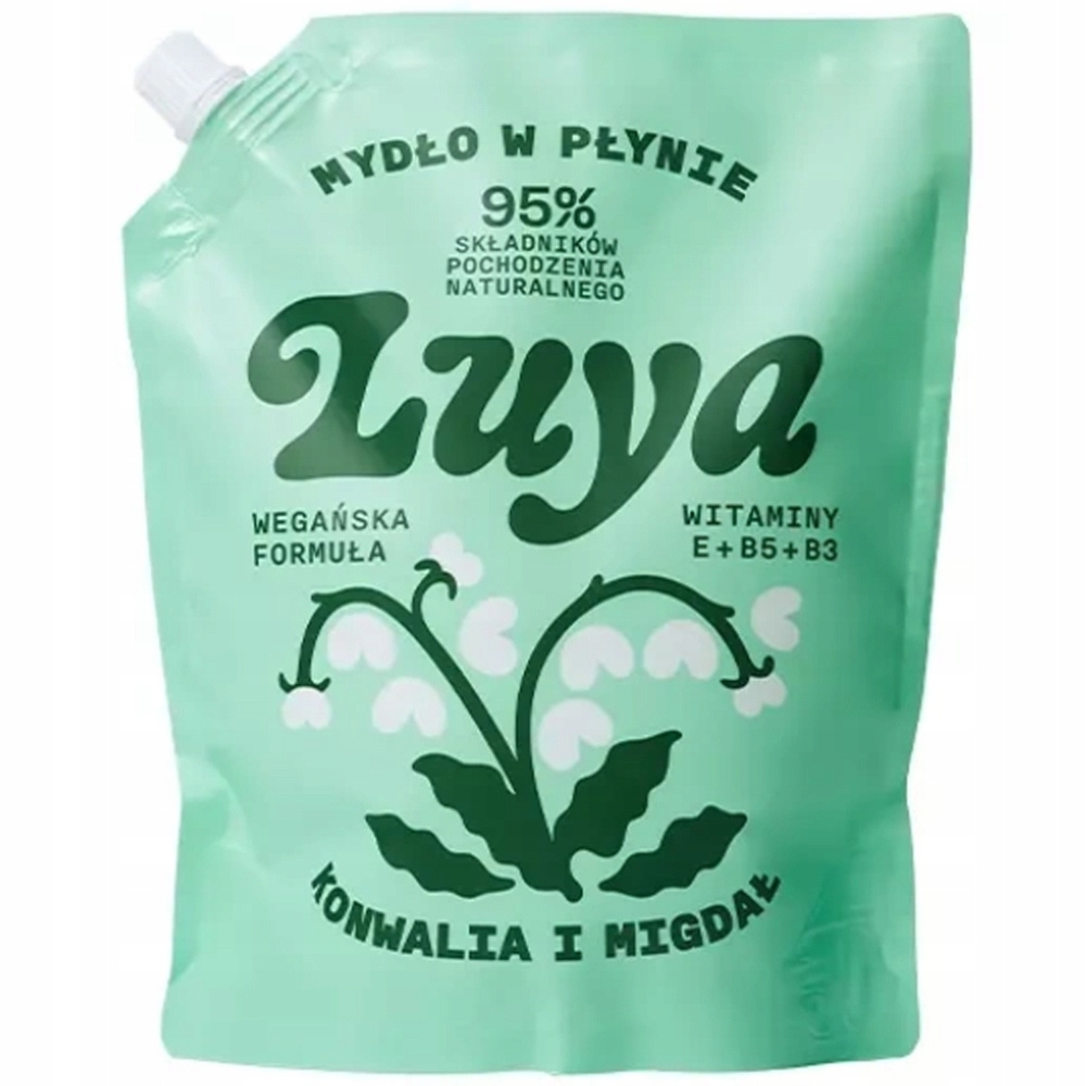 Luya Mydło w Płynie Do Rąk Nawilżające Konwalia Migdał Doypack Refill 800ml