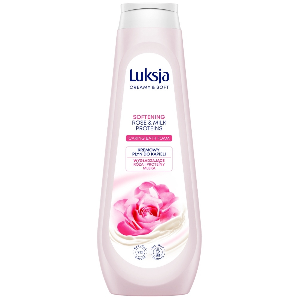 Luksja Creamy Soft Kremowy Płyn Do Kąpieli Wygładzający Róża Proteiny 900ml