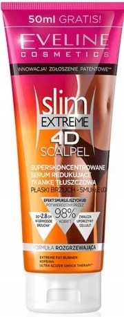 Eveline Slim 4D Extreme Scalpel Serum Redukujące Tkankę Tłuszczową 250ml