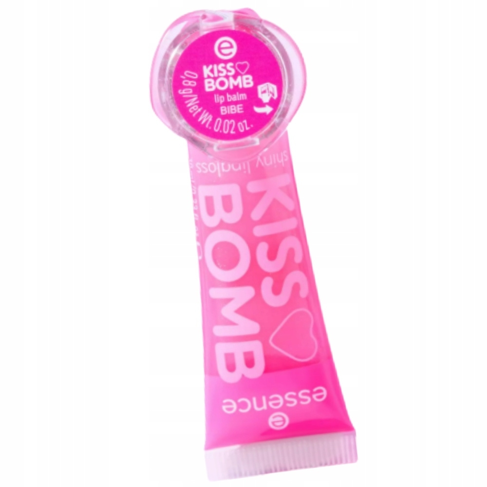 Essence Kiss Bomb Shiny Lipgloss Błyszczyk i Balsam Do Ust w Pierścionku 01
