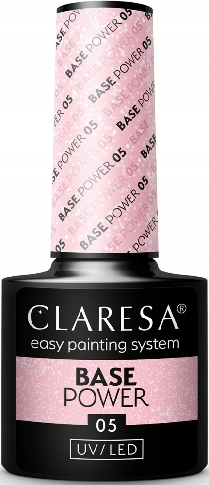 Claresa Base Power Baza Hybrydowa Róż Drobinka 05