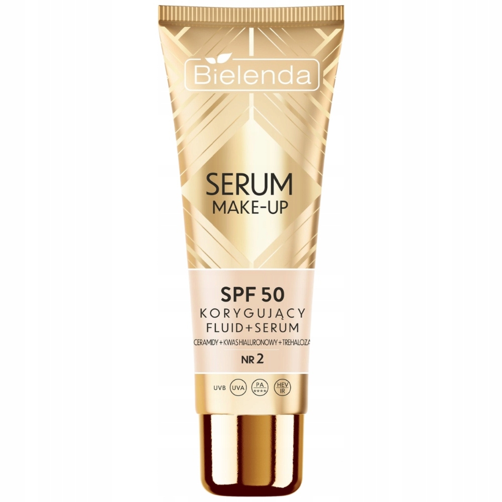 Bielenda Serum Make-Up Korygujący Fluid Podkład Do Twarzy SPF 50 nr 2 30g