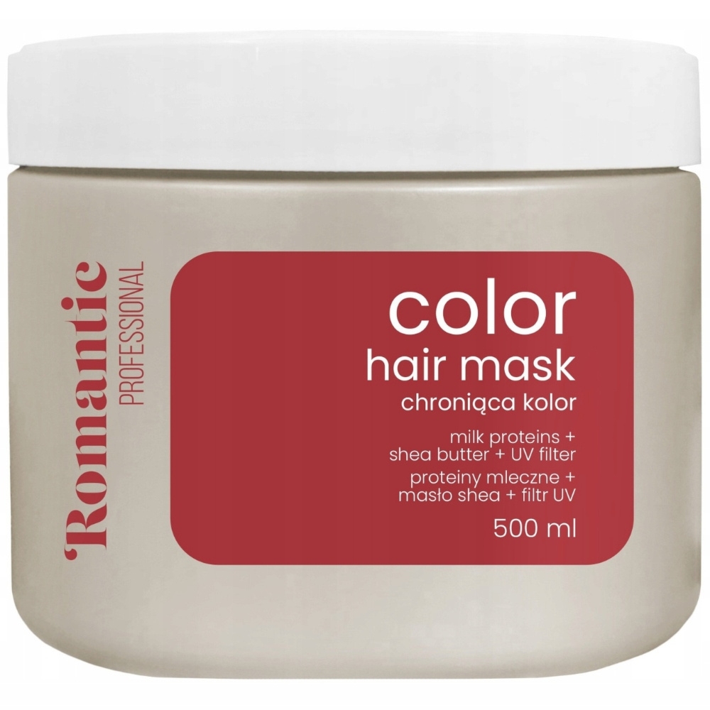 Romantic Color Maska Do Włosów Farbowanych Ochrona Koloru Filtr UV 500ml