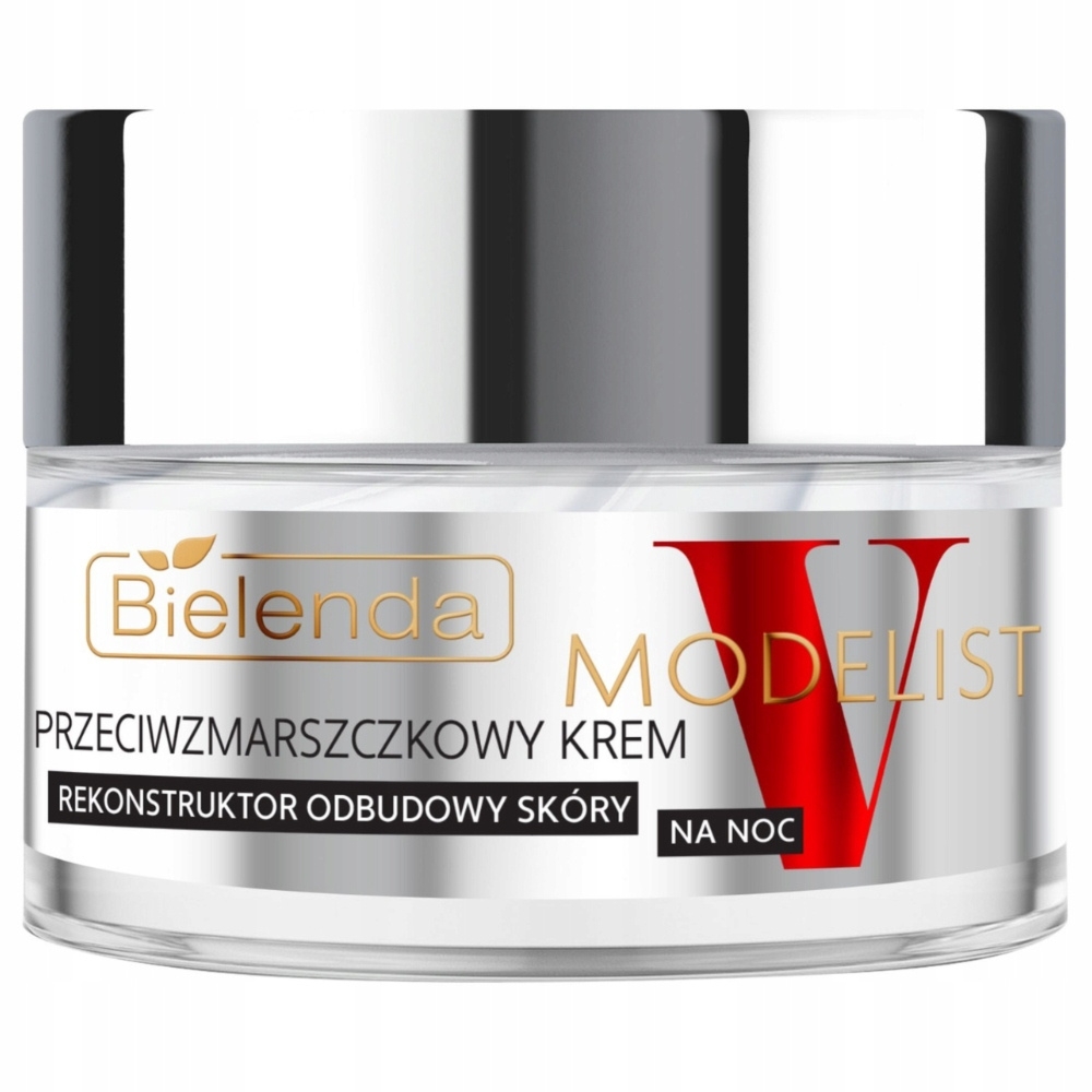Bielenda V-Modelist Przeciwzmarszczkowy Krem Do Twarzy Odbudowa Na Noc 50ml