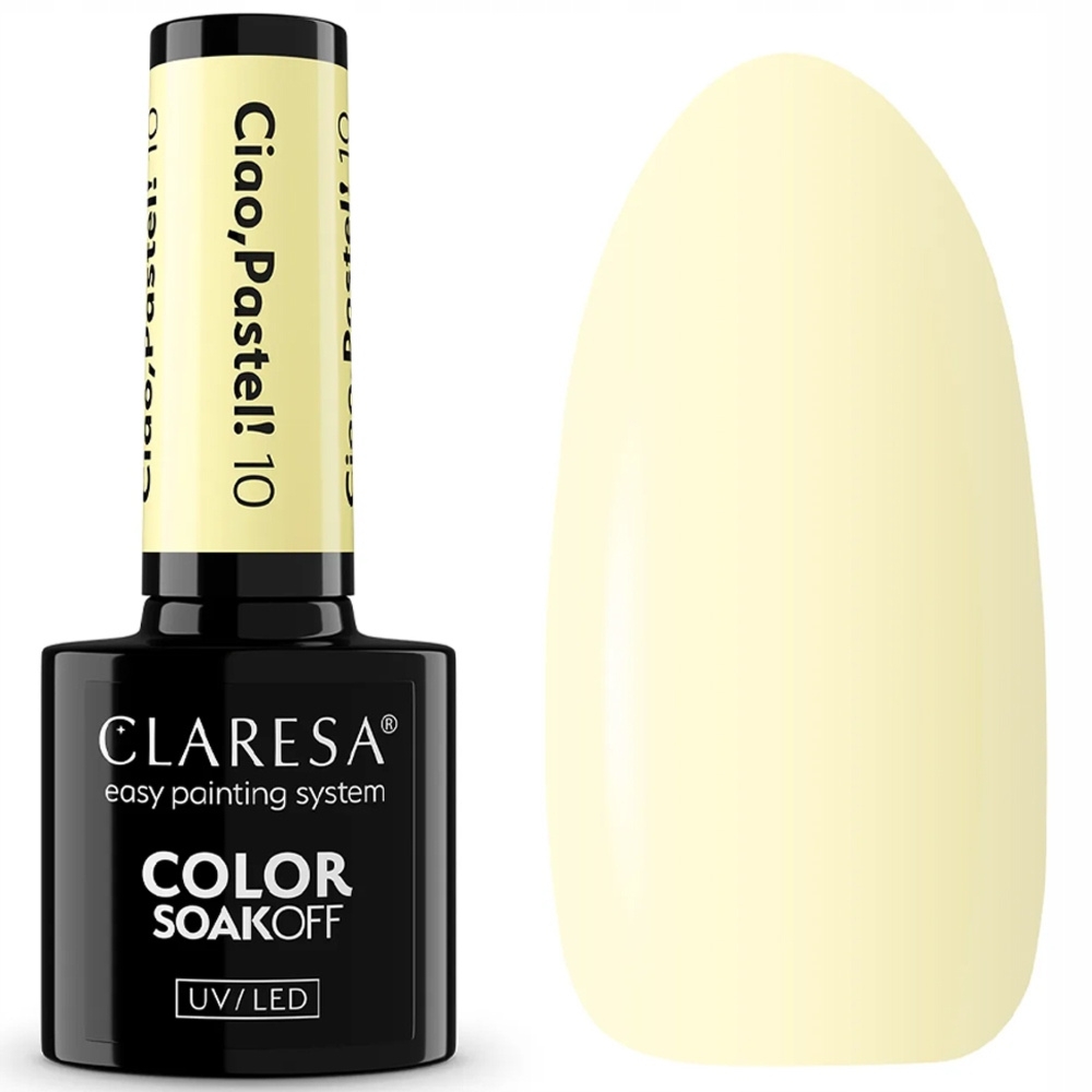 Claresa Lakier Hybrydowy Do Paznokci Pastelowy Żółty Ciao Pastel 10 5g