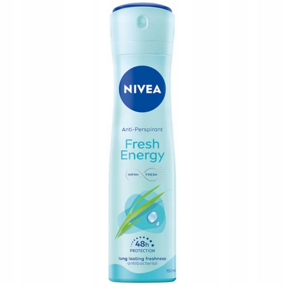Nivea Fresh Energy 48H Antyperspirant Damski Antybakteryjny Spray 150ml