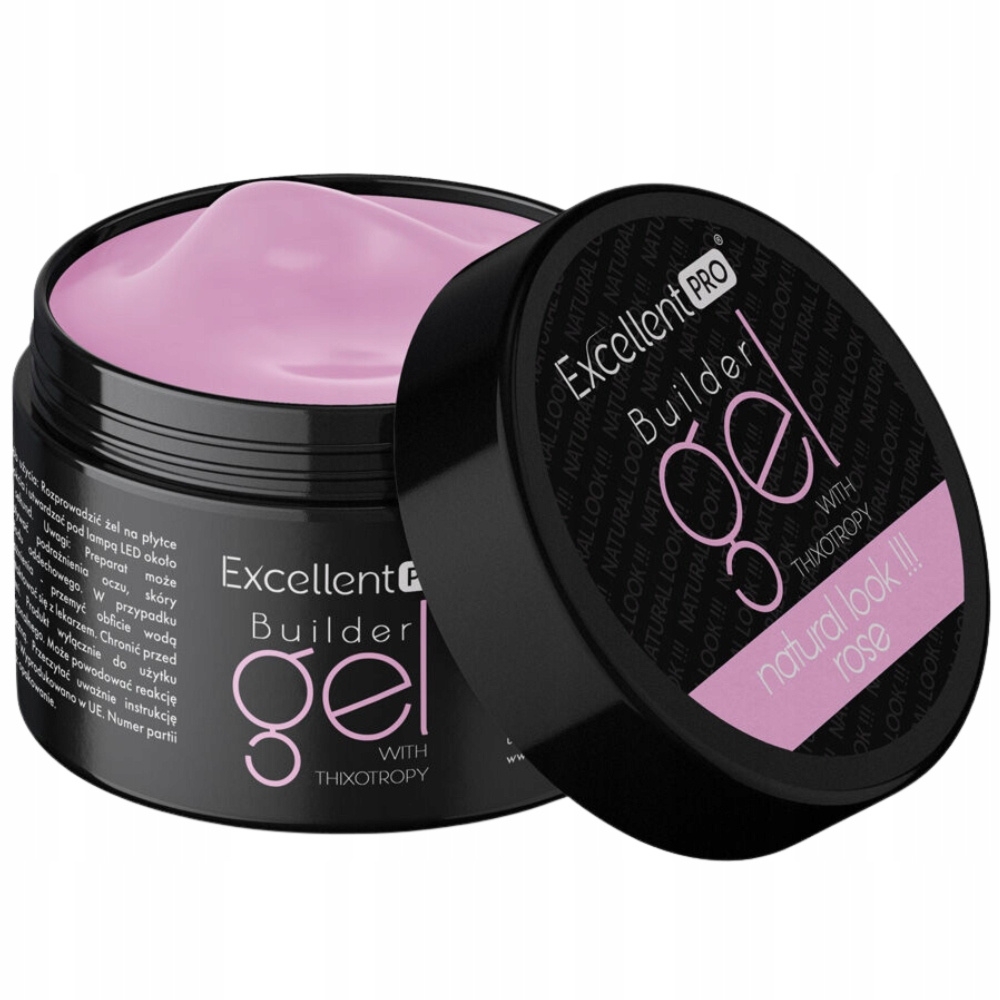 Excellent PRO Thixo Budujący Żel Do Paznokci LED UV Natural Look Rose 15g