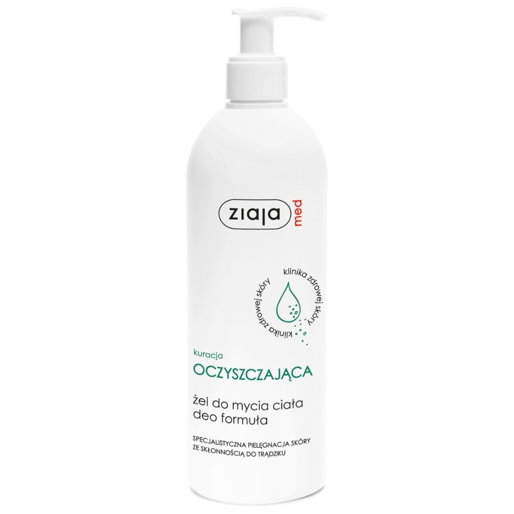 Ziaja Med Żel Do Mycia Ciała Łagodzący Zmiany Trądzikowe Deo Formuła 400ml