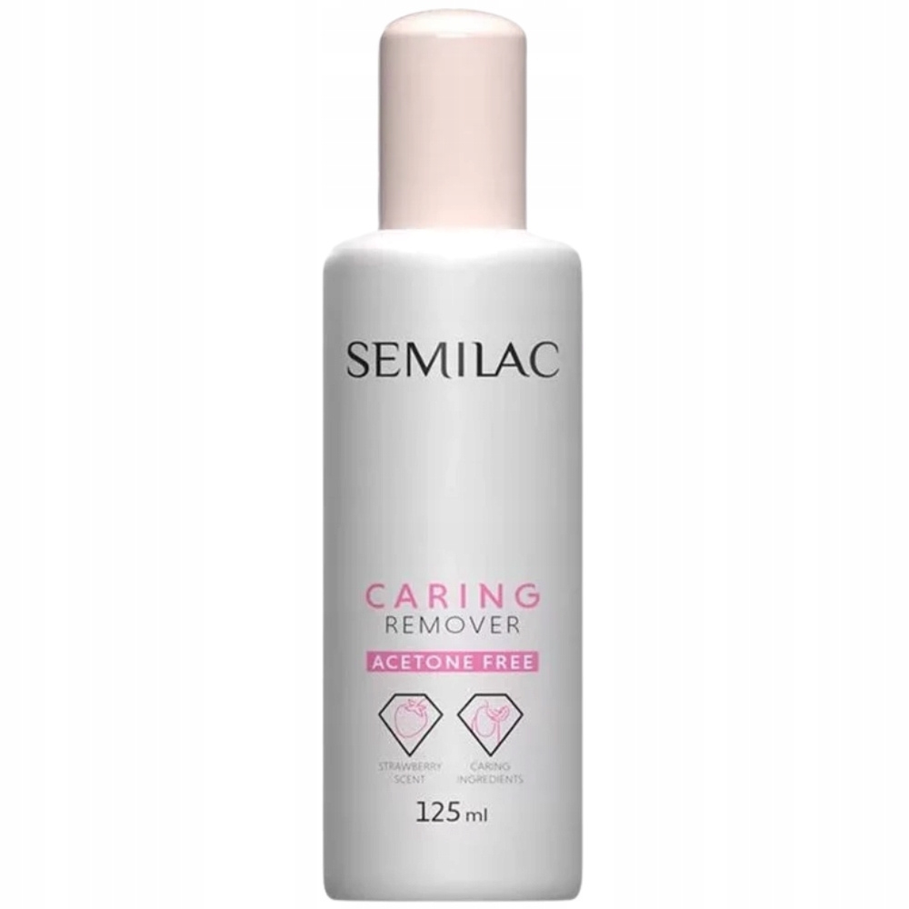 Semilac Caring Remover Bezacetonowy Zmywacz Do Paznokci Pielęgnujący 125ml