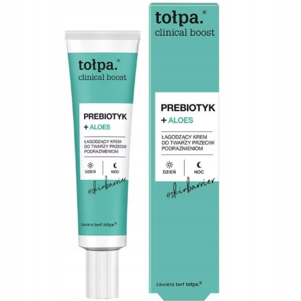 Tołpa Clinical Boost Kojący Łagodzący Krem Do Twarzy Prebiotyk i Aloes 40ml