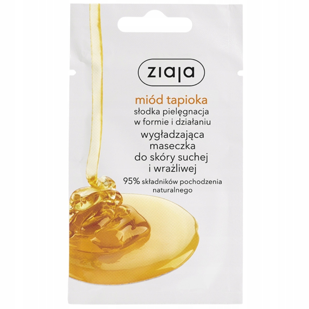 Ziaja Miód Tapioka Wygładzająca Maseczka Do Twarzy Cera Sucha Wrażliwa 7ml