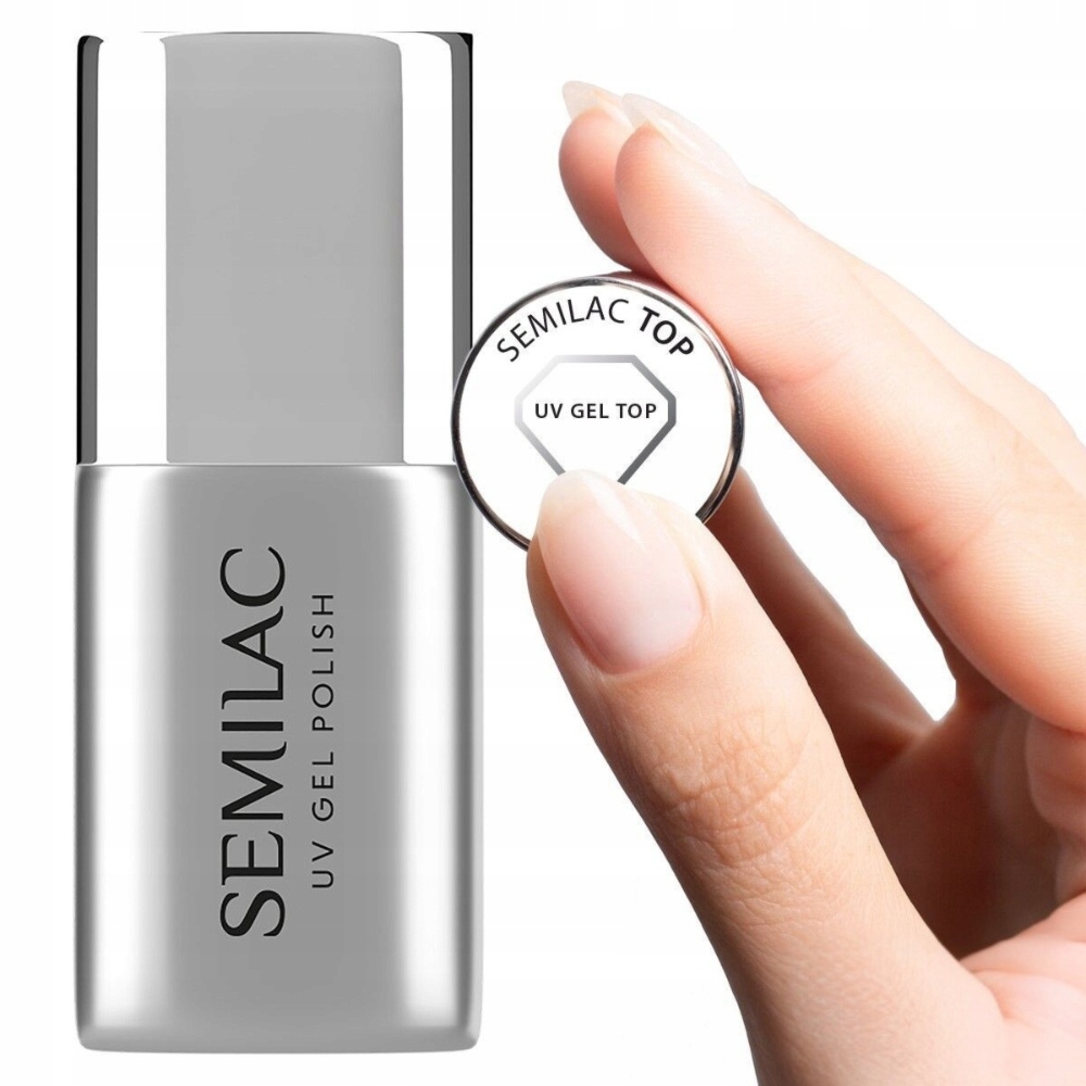 Semilac UV Gel Top Hybrydowy Do Lakierów Manicure Pedicure 11ml