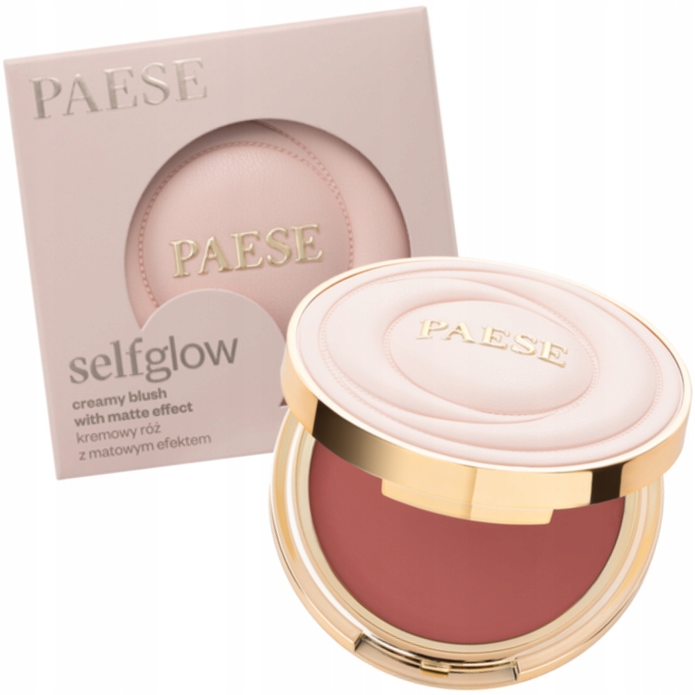 Paese Selfglow Kremowy Róż Do Policzków z Matowym Efektem 01 Peony Kiss 8g