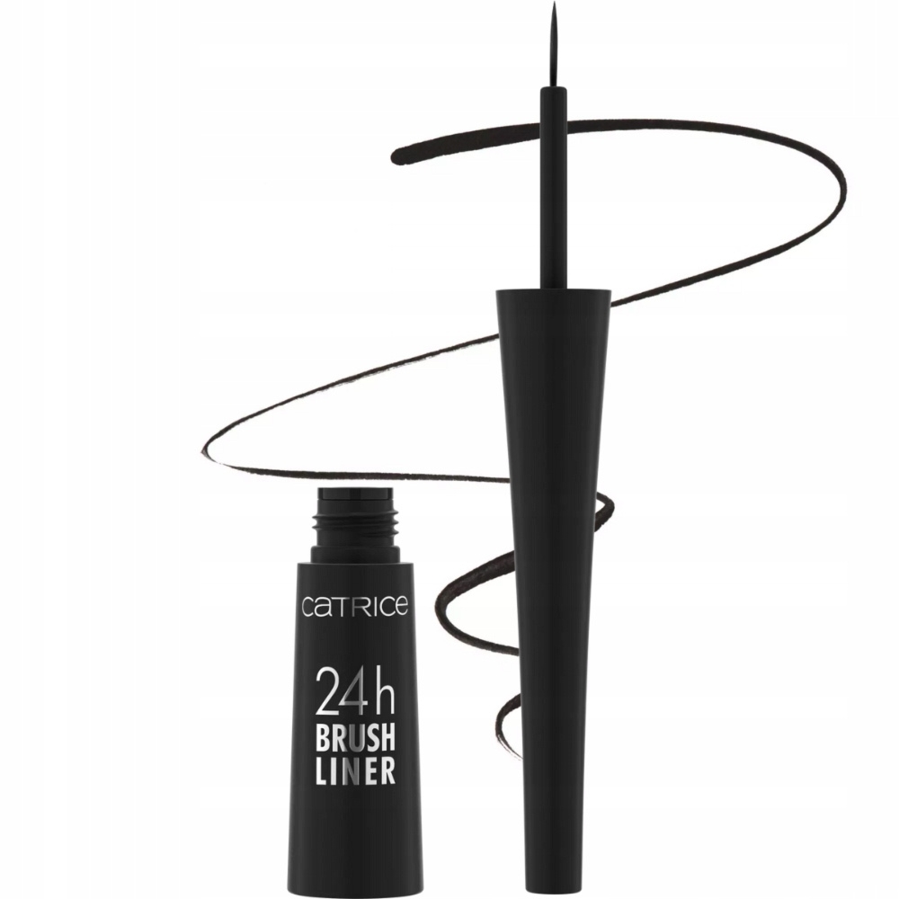 Catrice Brush Liner Wodoodporny Eyeliner w Pędzelku Czarny 010 Ultra Black