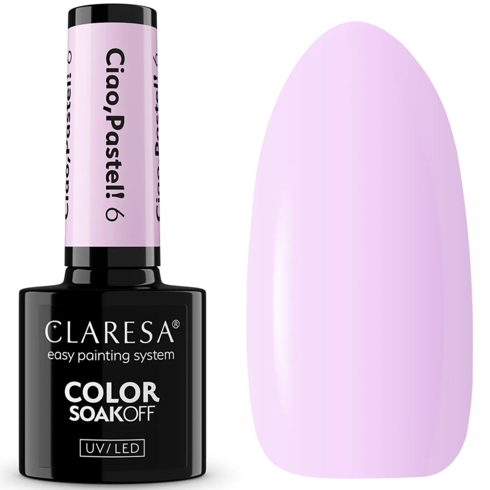 Claresa Lakier Hybrydowy Do Paznokci Pastelowy Lawendowy Ciao Pastel 6 5g