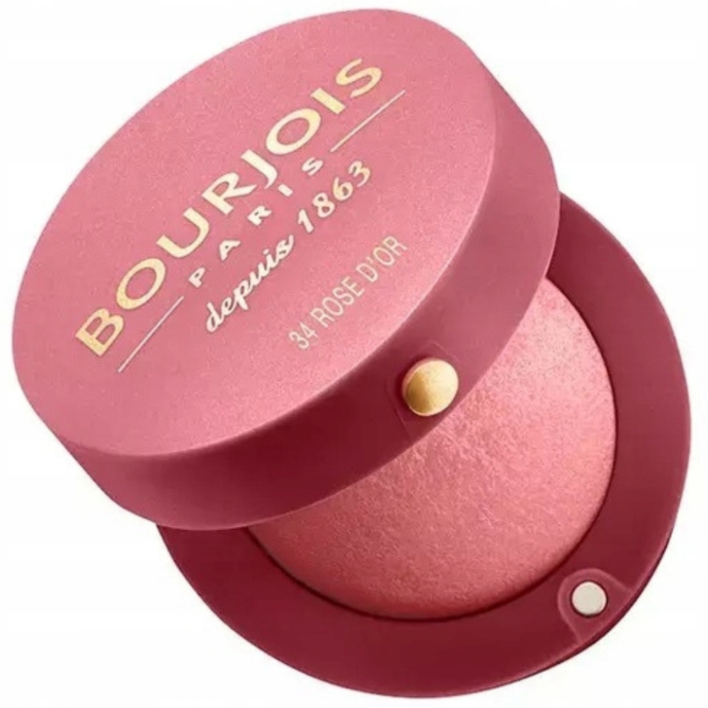 Bourjois Blush Wypiekany Róż Do Policzków z Lusterkiem 34 Rose D’or