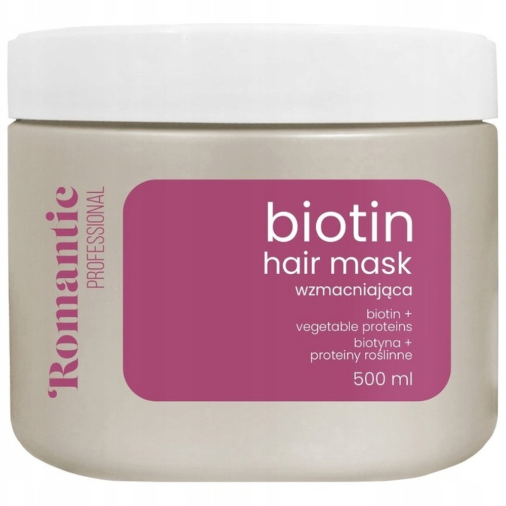 Romantic Biotin Wzmacniająca Maska Do Włosów Osłabionych Biotyna 500ml