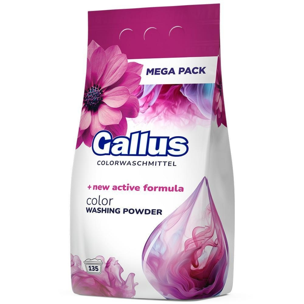 Gallus Proszek Do Prania 4w1 Color Do Tkanin Kolorowych 135 Prań 8,1kg