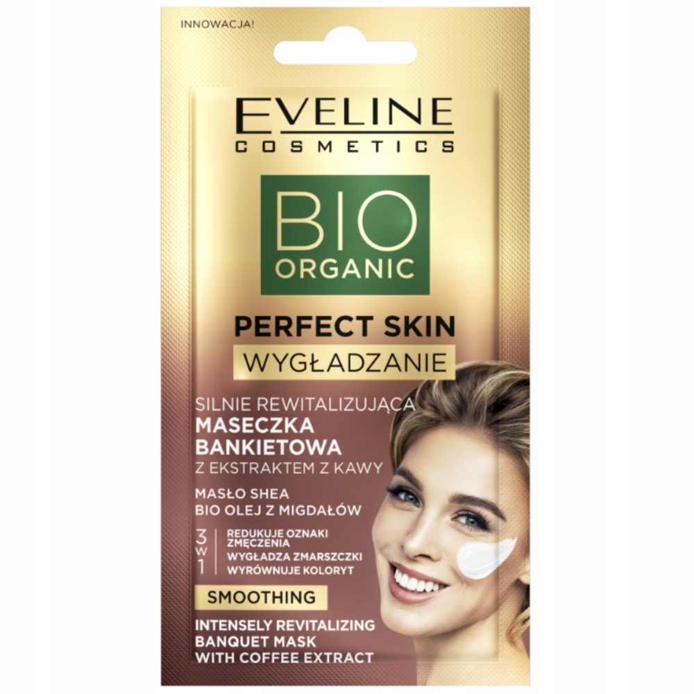 Eveline Bio Organic Rewitalizująca Wygładzająca Maseczka Do Twarzy 8ml