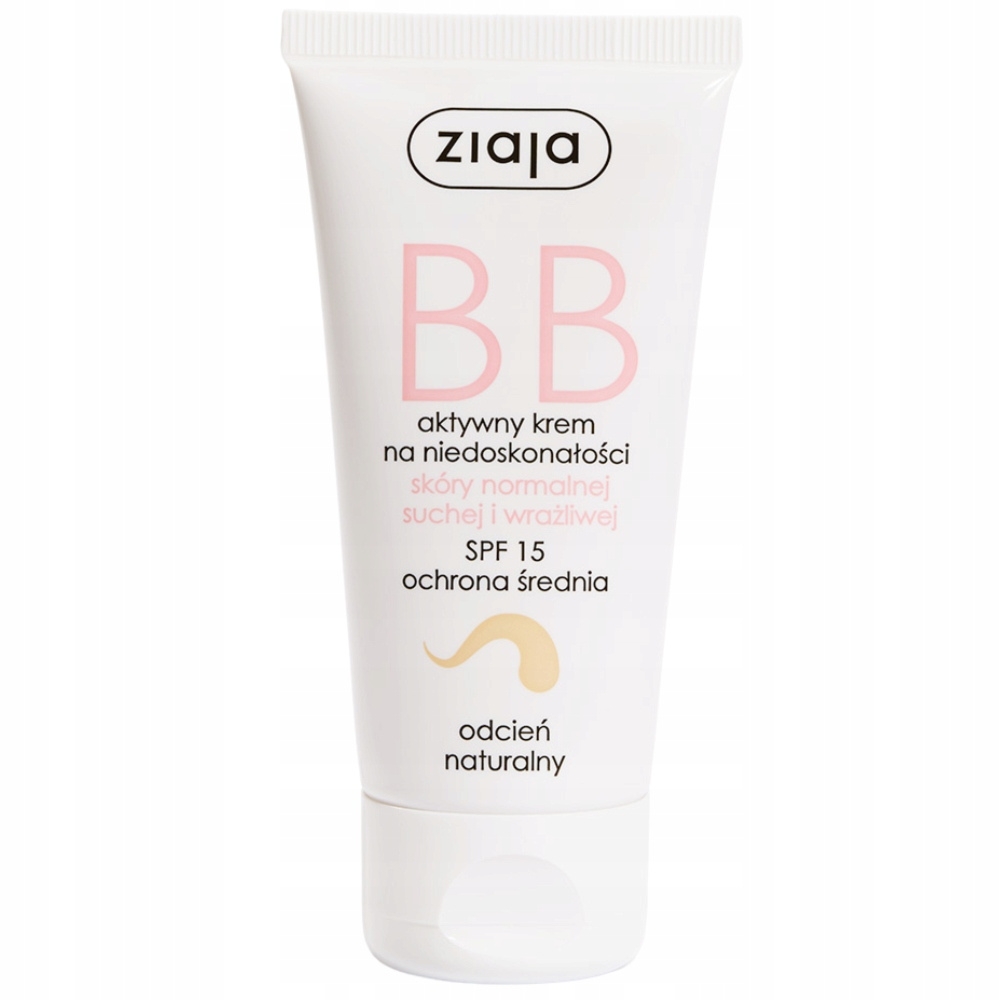 Ziaja Koloryzujący Aktywny Krem BB Do Twarzy SPF 15 Odcień Naturalny 50ml