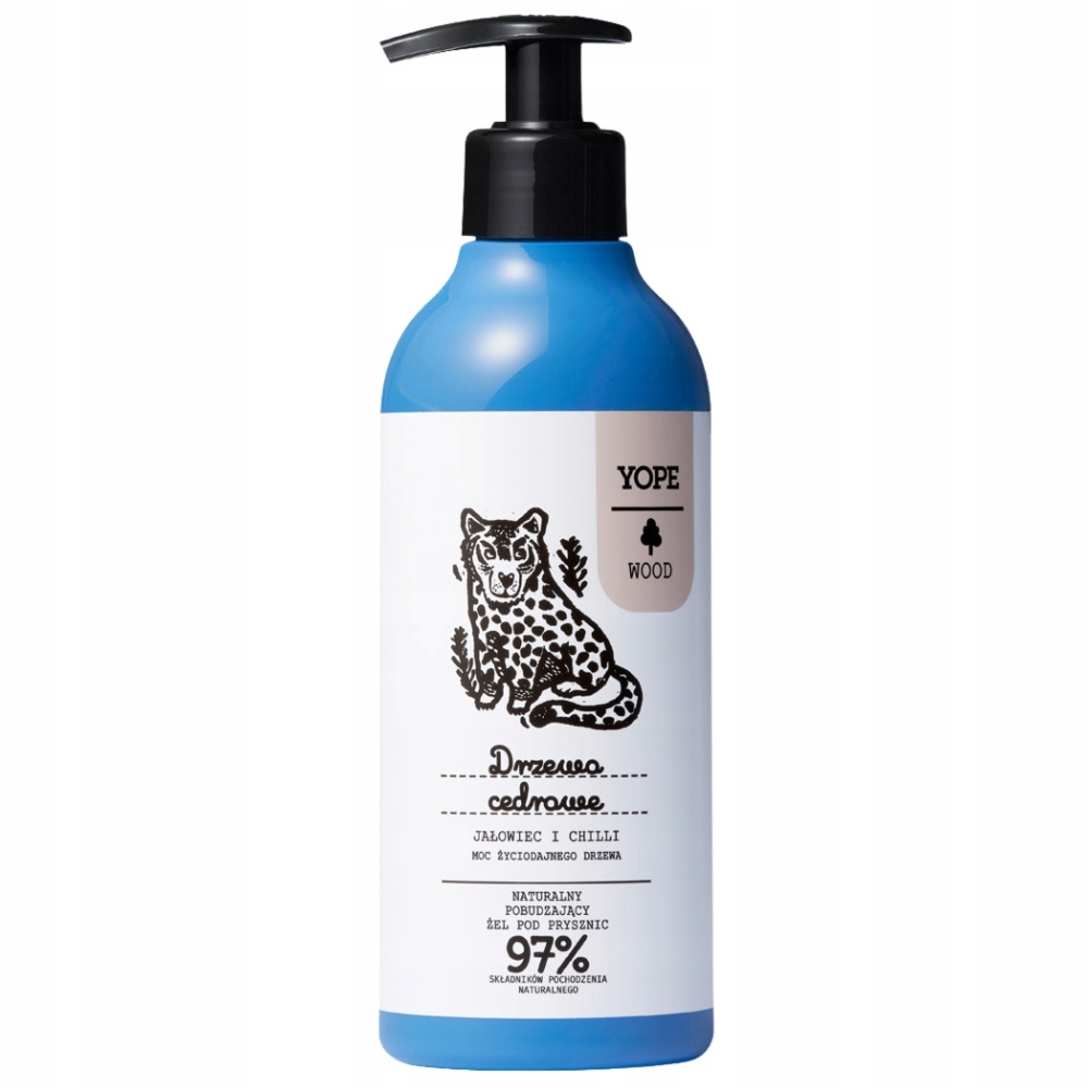 Yope Wood Naturalny Żel Pod Prysznic Męski Damski Drzewo Sandałowe 400ml