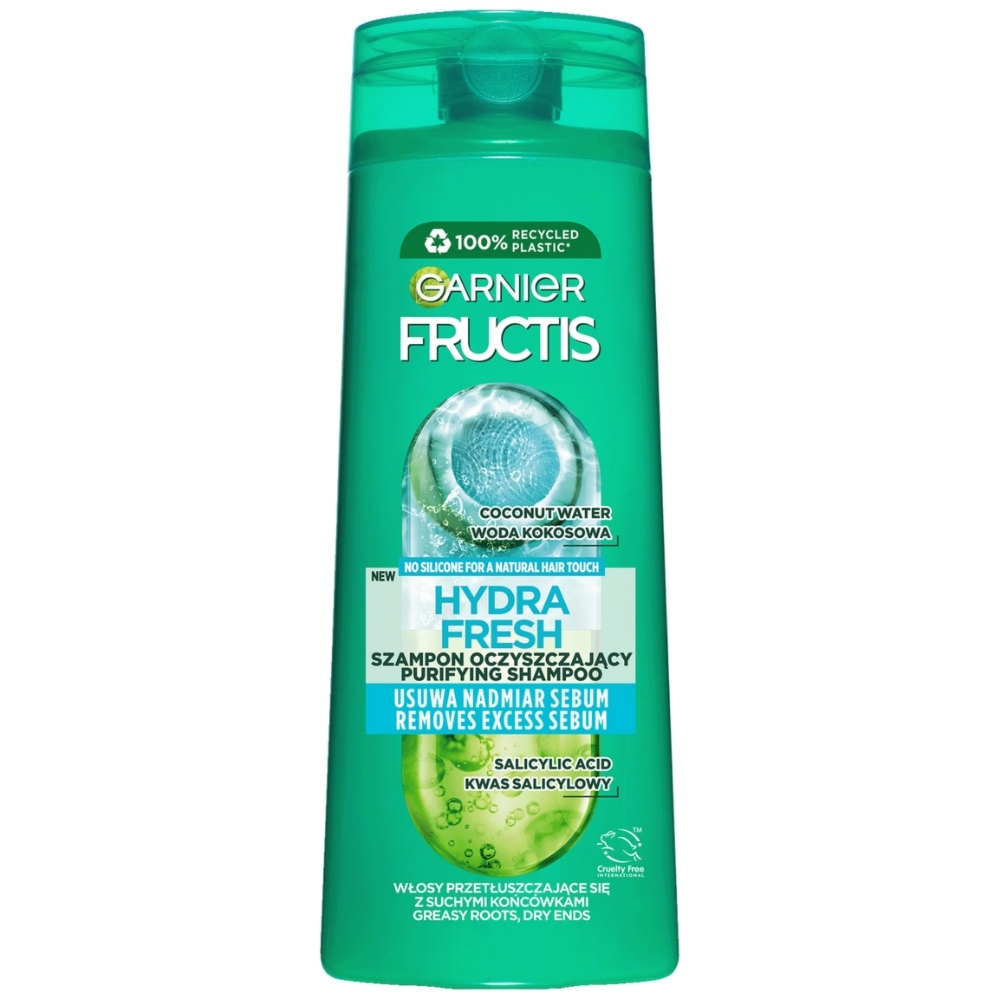 Garnier Fructis Oczyszczający Szampon Do Włosów Hydra Fresh Kokos 400ml