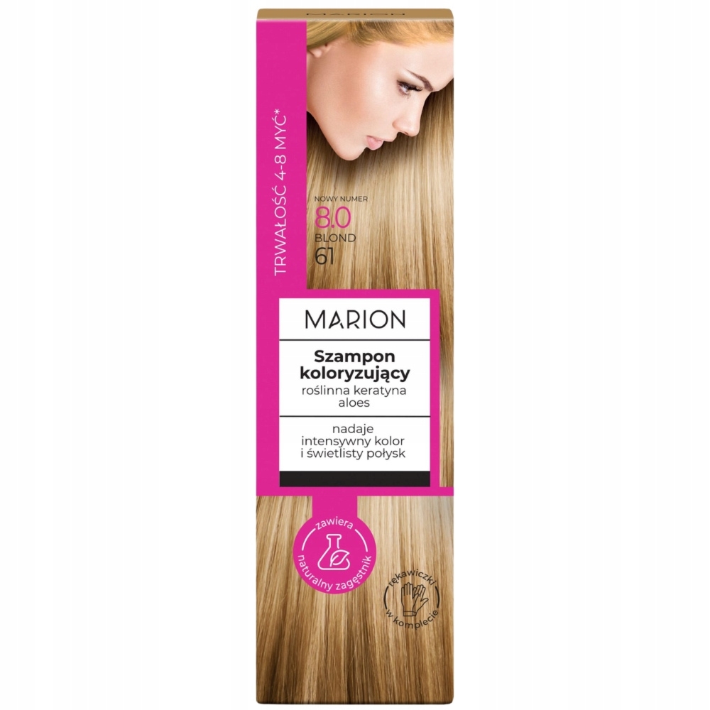 Marion Szampon Koloryzujący Do Włosów Szamponetka 8.0 Blond 100ml