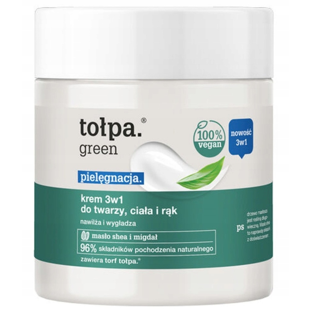 Tołpa Green Pielęgnacja 3w1 Nawilżający Krem Do Twarzy Ciała i Rąk 250ml