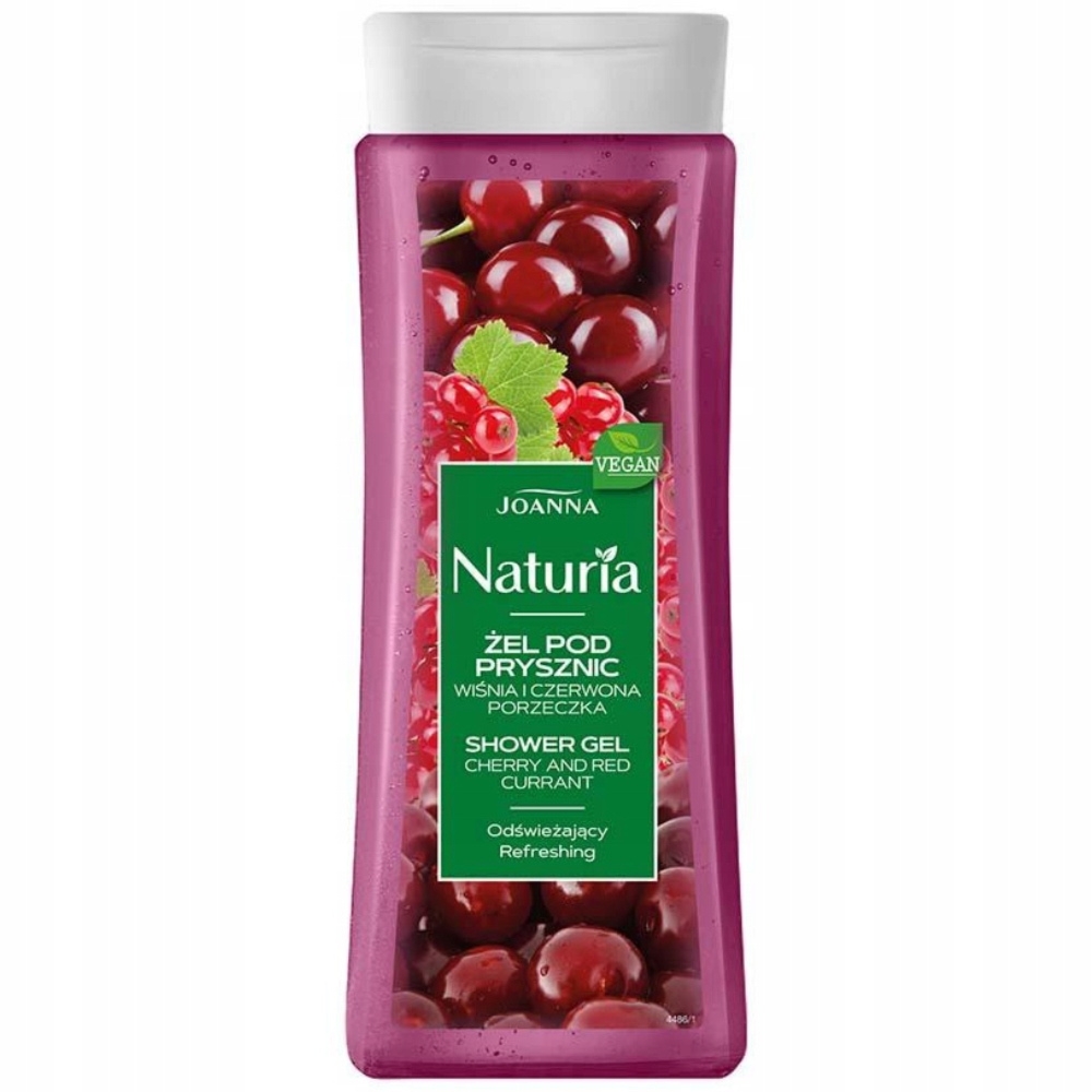 Joanna Naturia Odświeżający Owocowy Żel Pod Prysznic Wiśnia Porzeczka 300ml