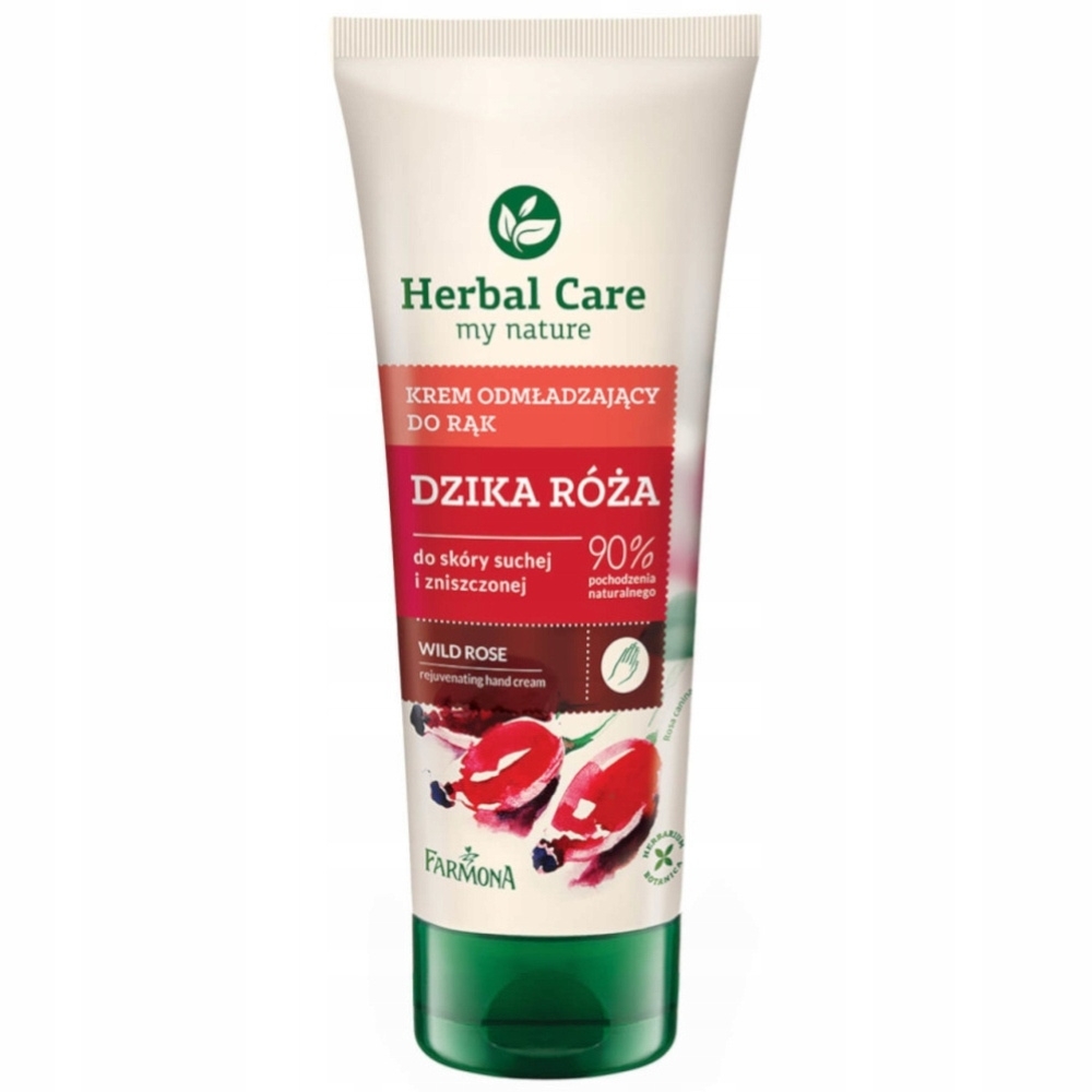 Herbal Care My Nature Odmładzający Krem Do Rąk Skóra Sucha Dzika Róża 100ml