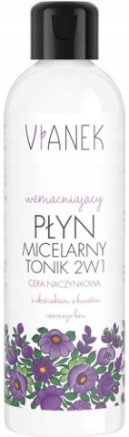 Vianek Wzmacniający Płyn Micelarny i Tonik Cera Naczynkowa 200 ml Data ważności 03.2026