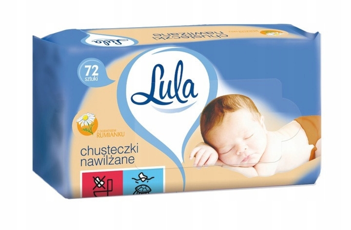 Lula Chusteczki Nawilżane z Rumiankiem 72 sztuki