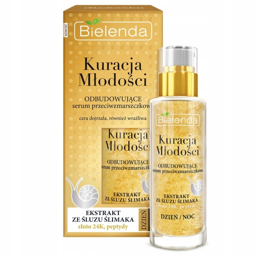 Bielenda Kuracja Młodości Przeciwzmarszczkowe Serum Do Twarzy Złoto 30ml