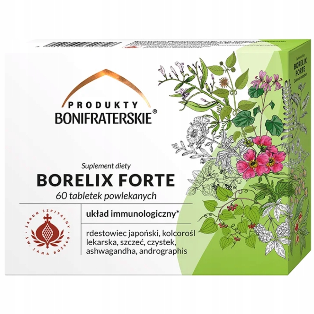 Bonifraterskie Borelix Forte Układ Immunologiczny z Ashwagandhą 60 tabletek