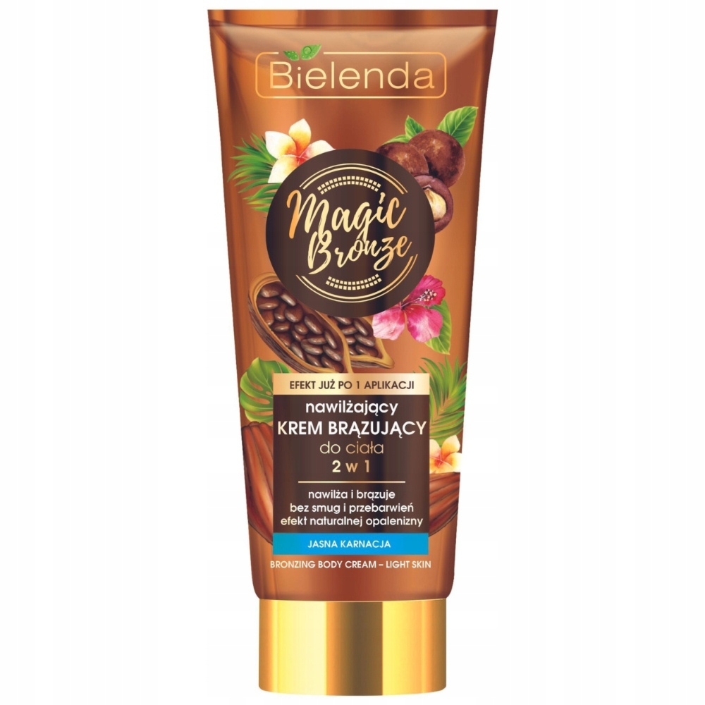 Bielenda Magic Bronze Krem Brązujący Do Ciała 2w1 Jasna Karnacja 200ml