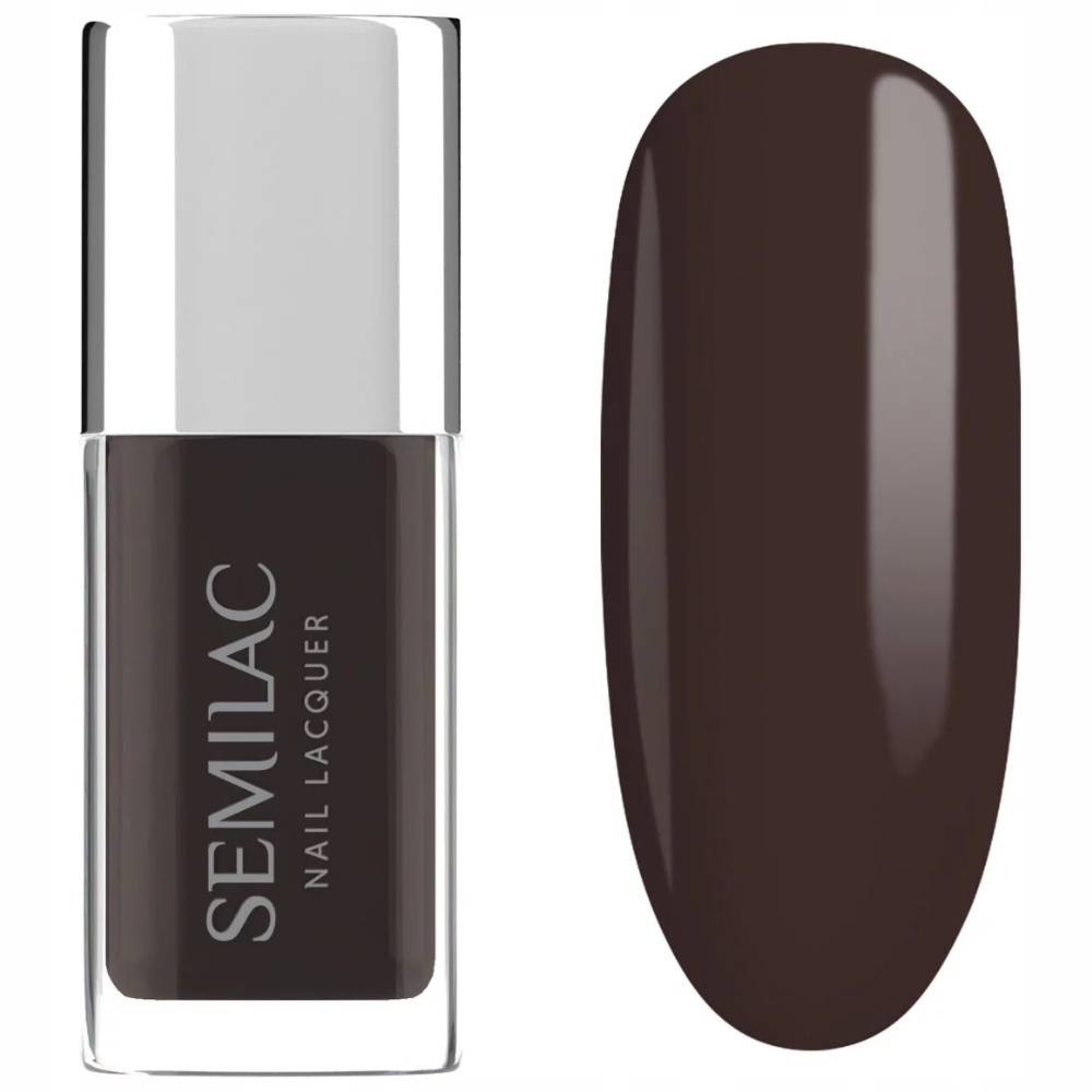 Semilac Nail Lacquer Klasyczny Lakier Do Paznokci Brązowy 111 Espresso 9ml