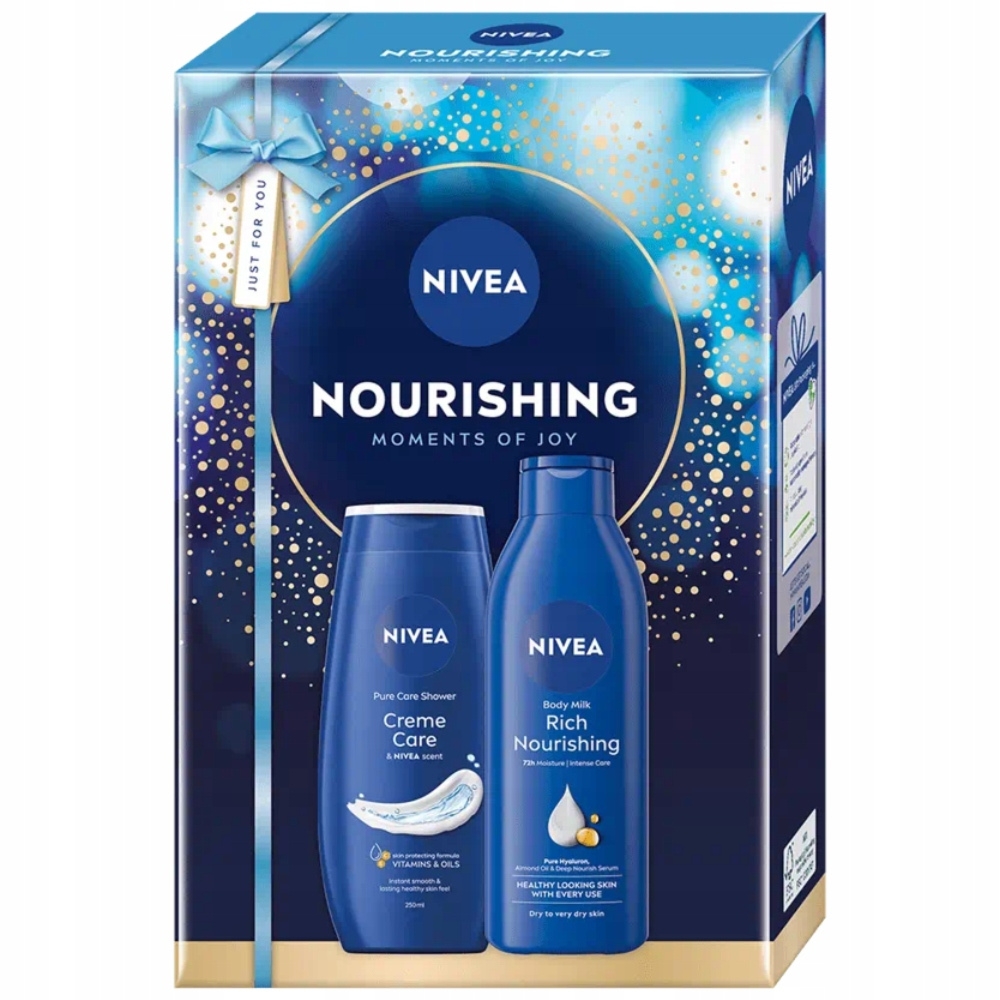 Nivea Nourishing Zestaw Prezentowy Kosmetyków Damskich Żel Mleczko Do Ciała
