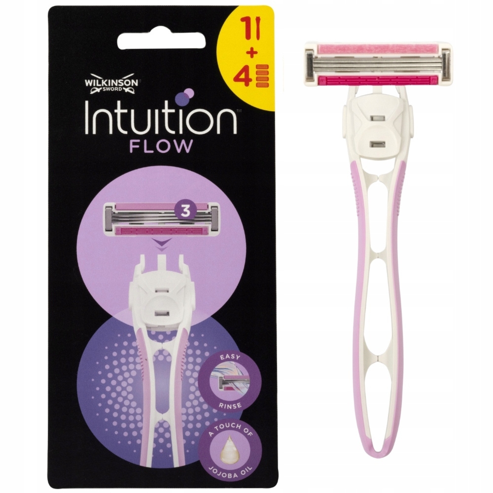 Wilkinson Intuition Flow 3 Ostrza Maszynka Do Golenia Damska + 4 Wkłady