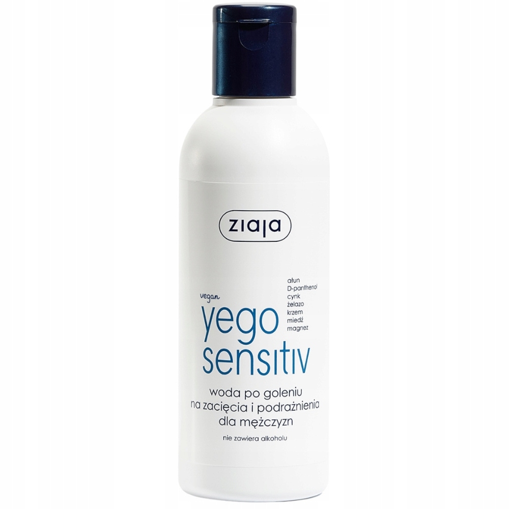 Ziaja Yego Sensitiv Woda Po Goleniu Kojąco Ściągająca Dla Mężczyzn 200ml