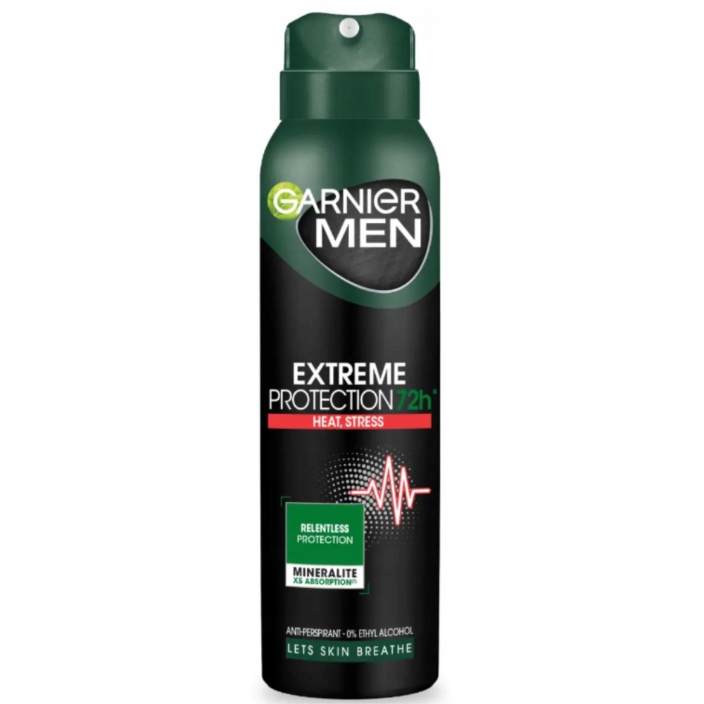 Garnier Antyperspirant Męski Extreme Protection 72h Stres Pośpiech 150ml