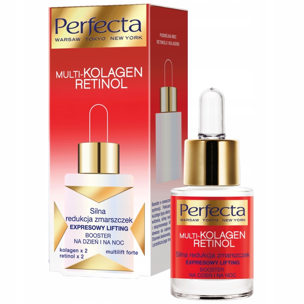 Perfecta Multikolagen Retinol Przeciwstarzeniowe Serum Do Twarzy 15ml