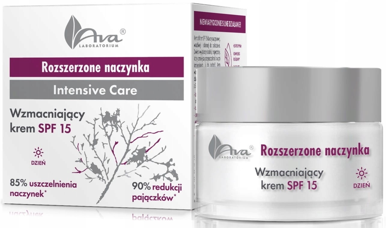 Ava Rozszerzone Naczynka Wzmacniający Krem SPF 15