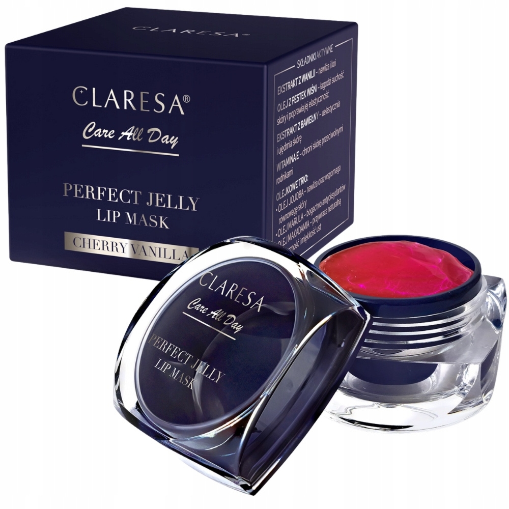 Claresa Jelly Lip Mask Żelowa Regenerująca Maska Do Ust Vanilla Cherry 8g