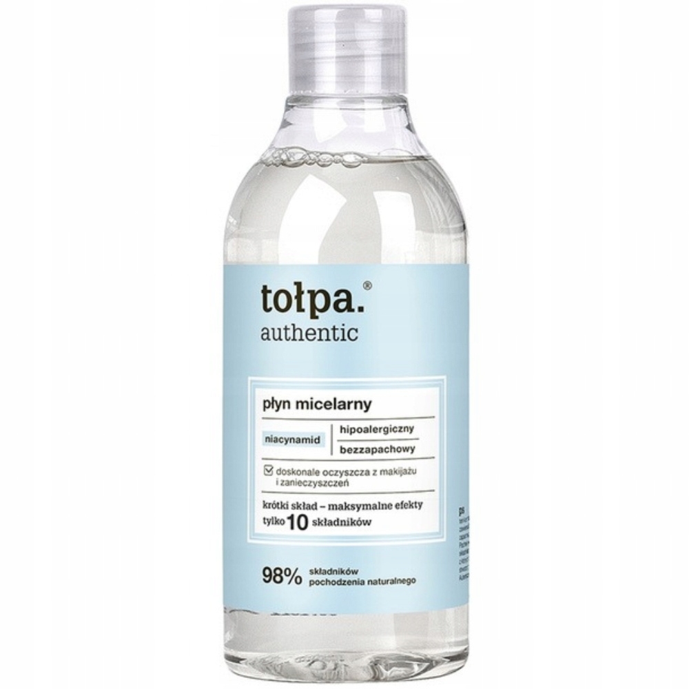 Tołpa Authentic Hipoalergiczny Płyn Micelarny Do Demakijażu Twarzy 300ml