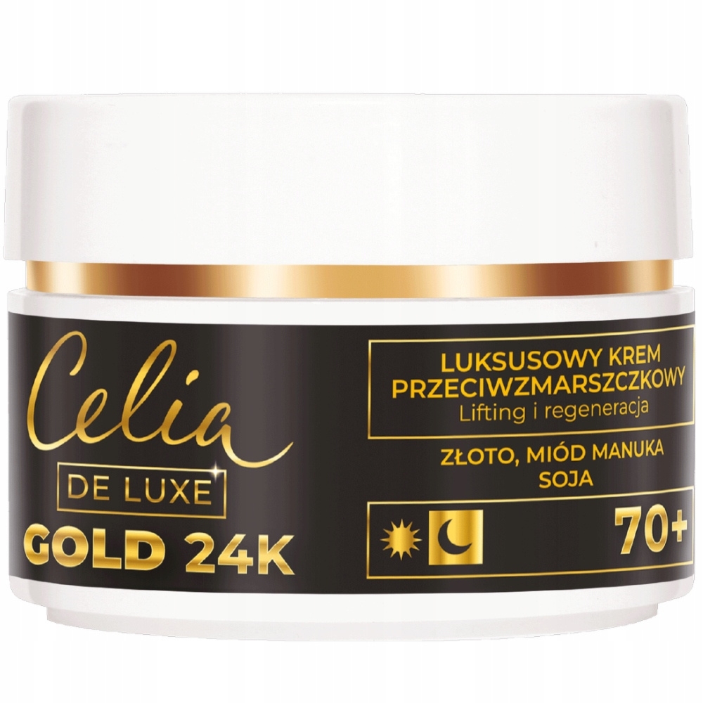 Zestaw Prezentowy Kosmetyków Gold 24K Krem do Rąk + Krem Do Twarzy 70+ 50ml