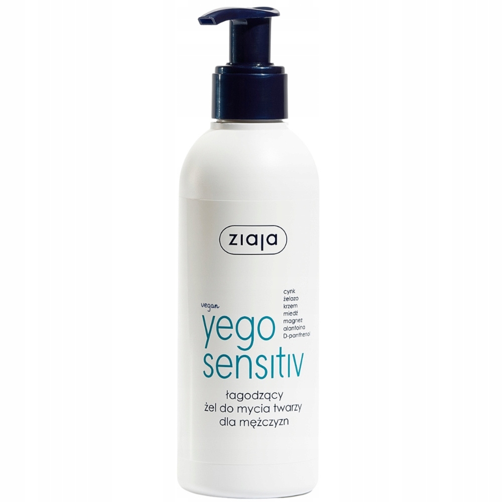 Ziaja Yego Sensitiv Łagodzący Żel Do Mycia Twarzy Dla Mężczyzn 200ml