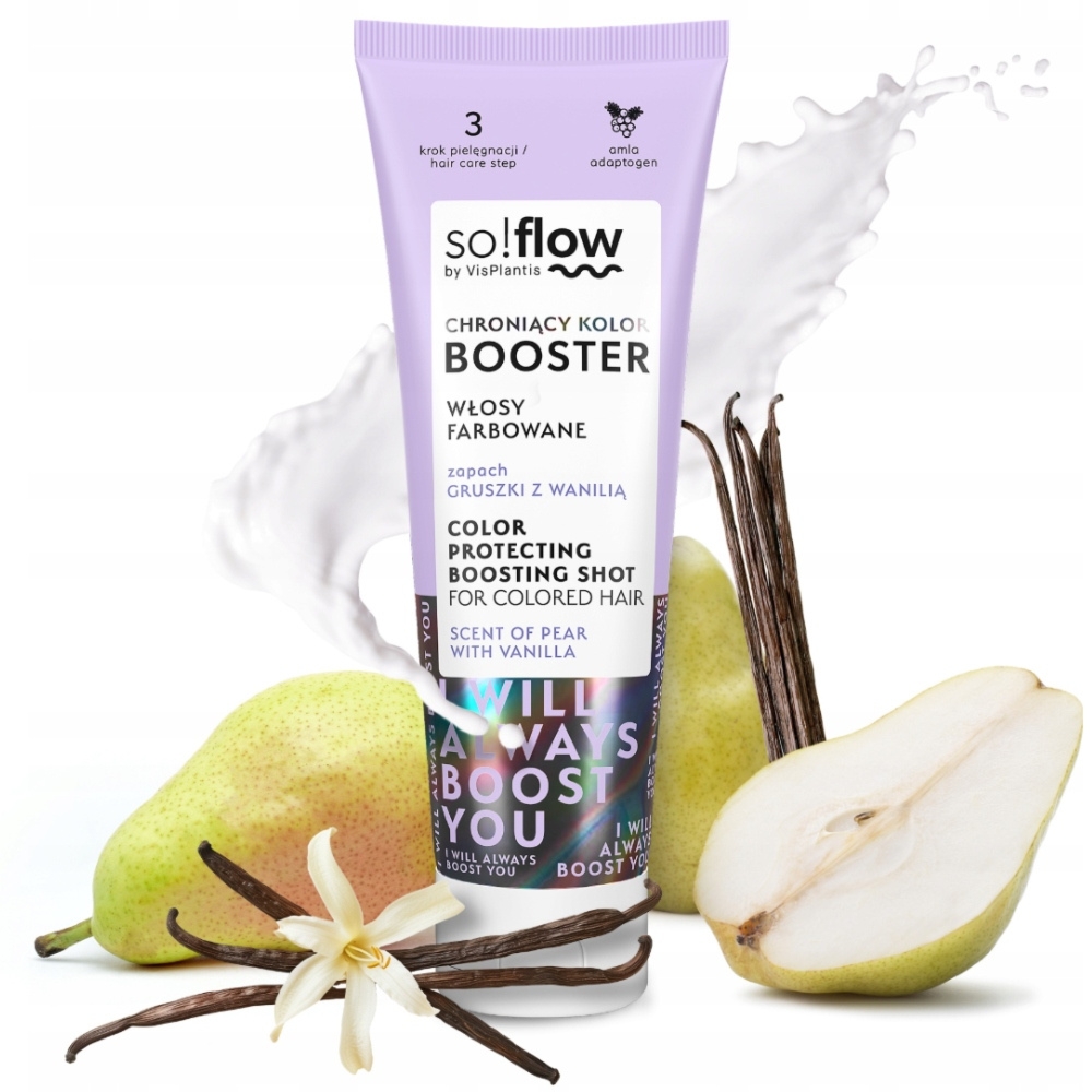 So Flow Booster Ochroniący Kolor Włosy Farbowane Gruszka i Wanilia 75ml